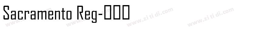 Sacramento Reg字体转换
